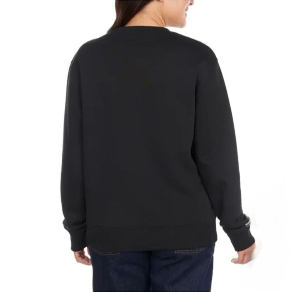 Kirkland Signature Costco Logo Crew Relaxed Black Sweatshirt Men's M, Womens L - Picture 8 of 16